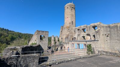 Burgblick über dem Mainzer Keller