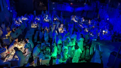 weiß, blau, grün - überall besondere Stimmung